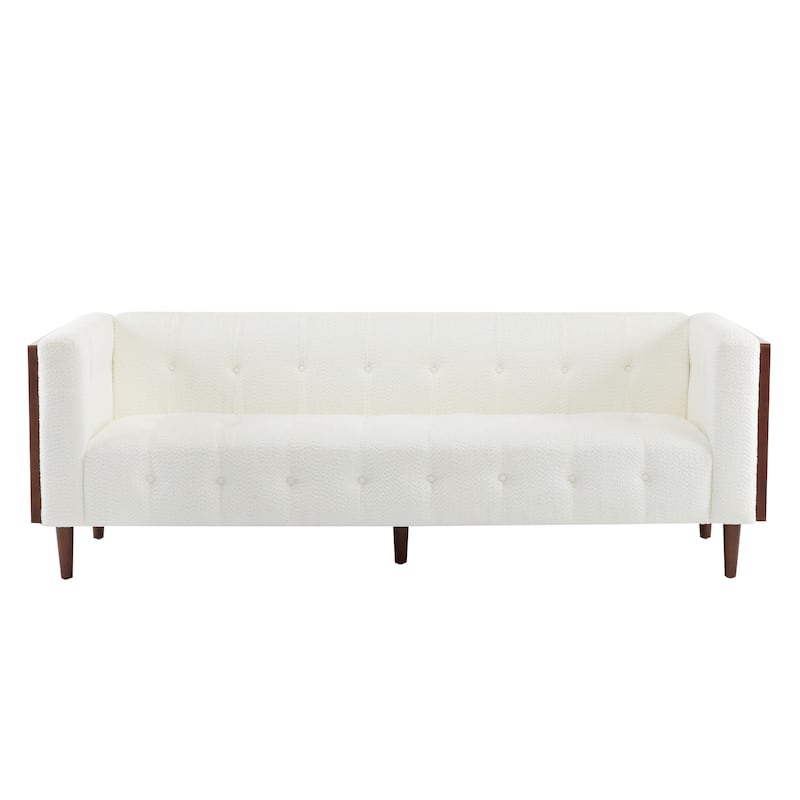 Contemporary Design Button-Tufted Upholstered Sofa