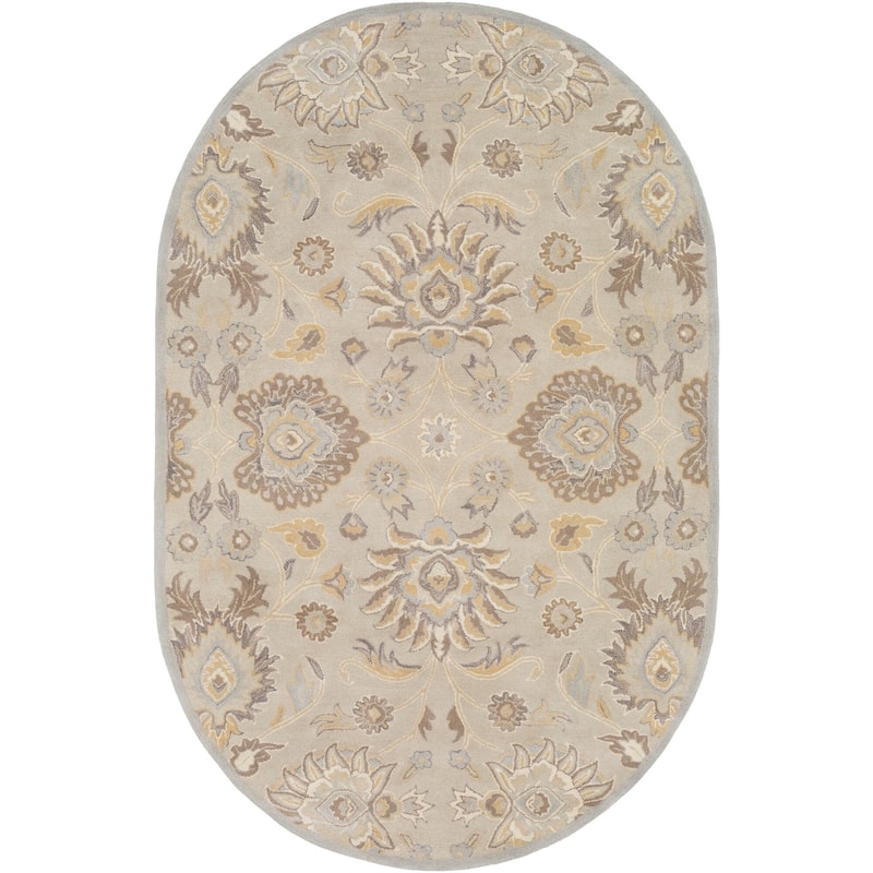Patchway Handmade Classic Floral Wool Area Rug