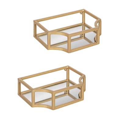 Kate and Laurel Ciel Wall Sconce Shelf Set