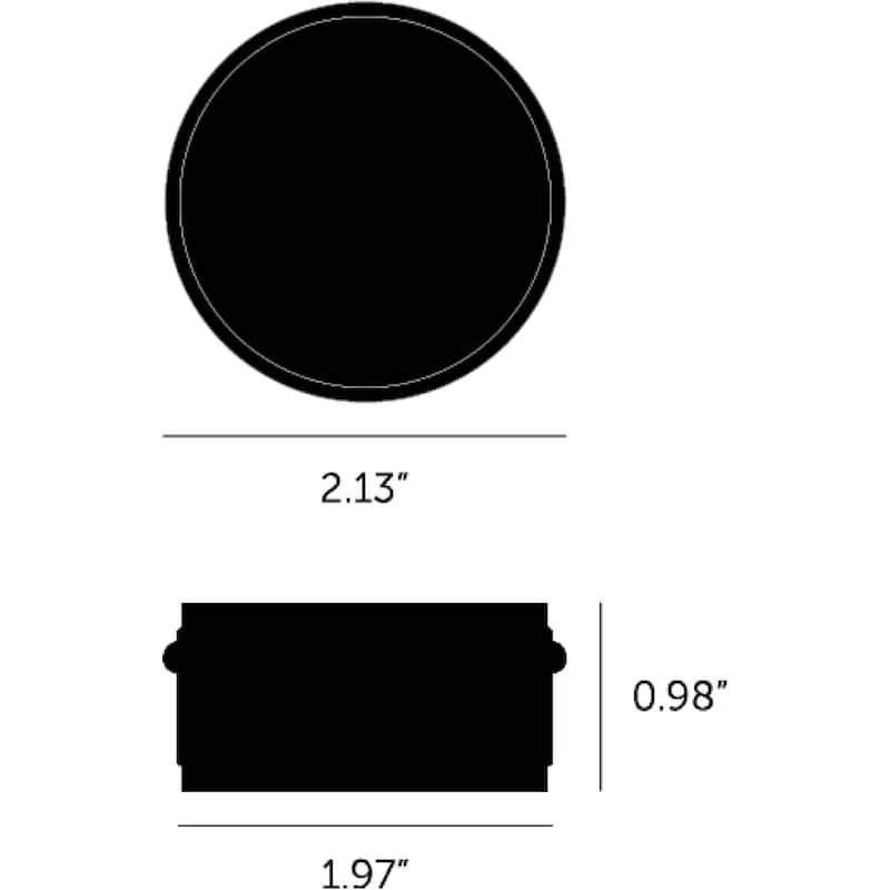 Buster + Punch NDS-07379 Cross 2" Wide Round 1" High Luxury Designer