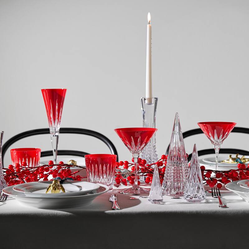 Waterford New Year Flutes Firework, Set of 2, Red