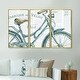 preview thumbnail 11 of 10, Designart 'Paris France Bicycles III' Traditional Framed Art Prints Set of 3 - 4 Colors of Frames 36 in. wide x 20 in. high - 3 Panels - Gold