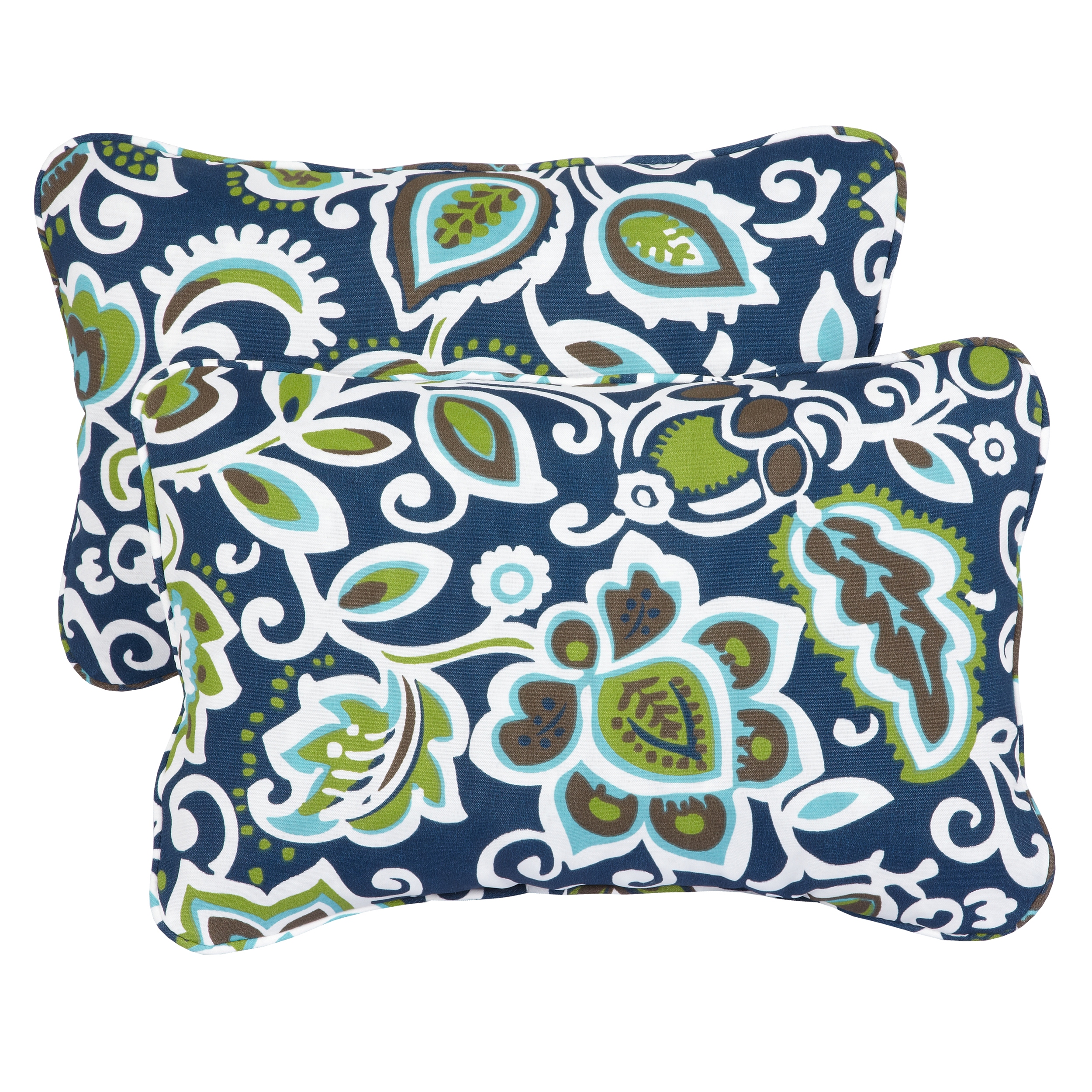 Navy and best sale teal outdoor pillows