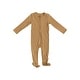 preview thumbnail 1 of 3, Breezy Bear Baby Footie Pajamas, 2-Way Zipper - Brown Sugar