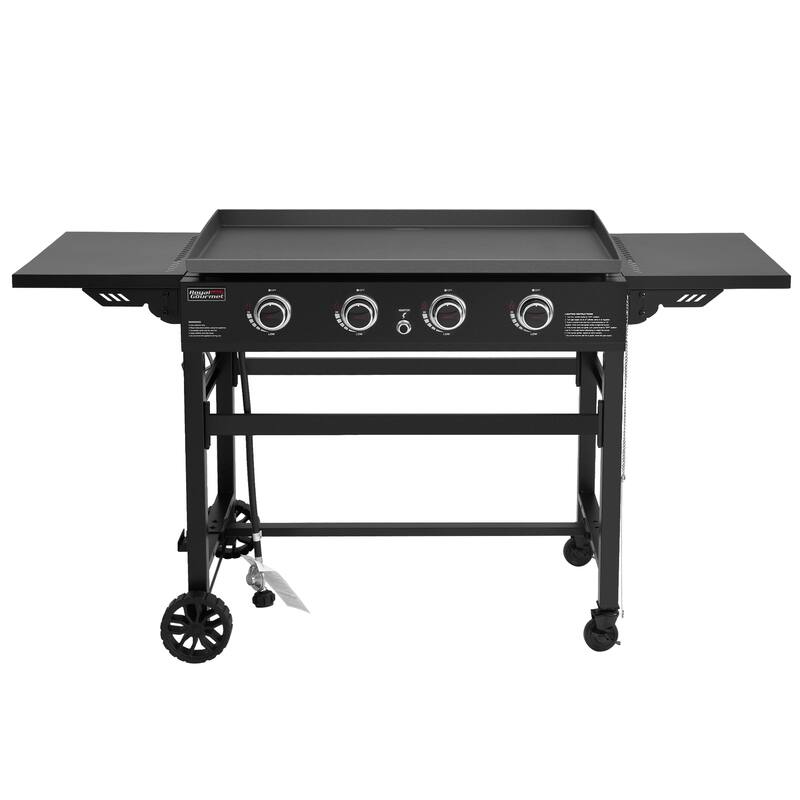Royal Gourmet 35Inch Flat Top Gas Griddle, 4Burner Propane Gas Grill