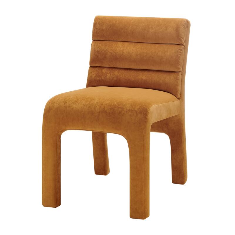 NPD Furniture Josie Velvet Dining Side Chair (Set of 2) - Dainty Caramel