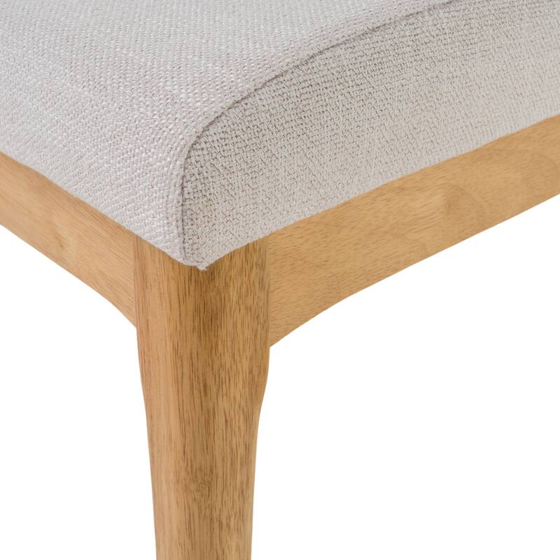 Set of 2 Dining Chairs Fabric Accent Chair Lounge Chair with Back