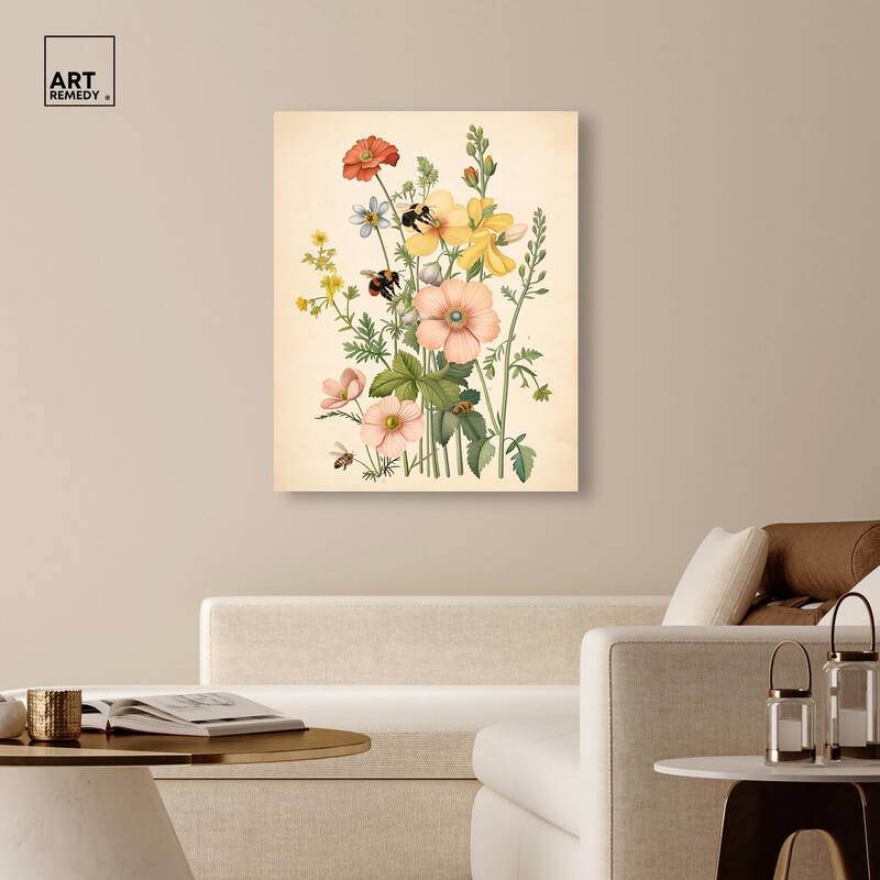 Pollinator Portrait I Canvas by Art Remedy, Gallery Wrapped