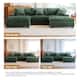 118.4"W Plush Modular Sectional Sofa with Pillows