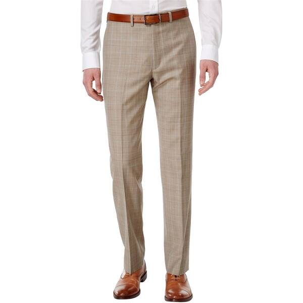 Ryan Seacrest Mens Windowpane Dress Pants Slacks, Beige, 30W x 32L - 30W x 32L - Bed Bath & Beyond - 41858551 Ryan Seacrest Mens Windowpane Dress Pants Slacks, Beige, 30W x 32L - 30W x 32L - Bed Bath & Beyond - 41858551