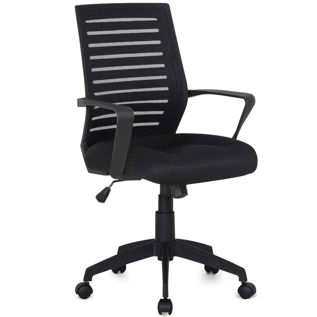 VECELO Office Chairs Mesh Computer Desk Task Home Swivel Black Chairs