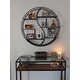 Buckthorn Industrial Circular Firwood Hanging Wall Shelf by Christopher Knight Home - 34.25" H x 34.25" W x 6.50" D