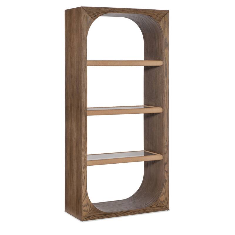 Hooker Furniture M23-50112-85 Nevis 36" Wide 3 Shelf Oak Veneer - Medium Oak