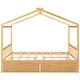 preview thumbnail 9 of 16, Kids and Baby Full Size Roof House Platform Bed With Headboard And Footboard