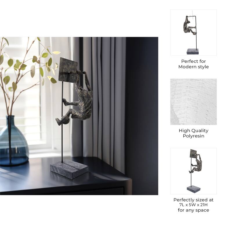 Modern Figurative Sculpture - Unique Table Statues and Accent Office or Home Decor