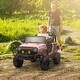 preview thumbnail 8 of 7, 12V Kids Electric SUV Ride-On Car with Remote, Bluetooth, Shock Absorption & Adjustable Speeds - Pink