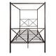 preview thumbnail 8 of 6, Vintage Metal Canopy Bed Frame - Full Size for Timeless Bedroom Style