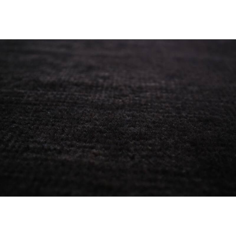 Gray Modern Gabbeh Oriental Foyer Rug Handmade Wool Carpet - 3'2" x 4'10"