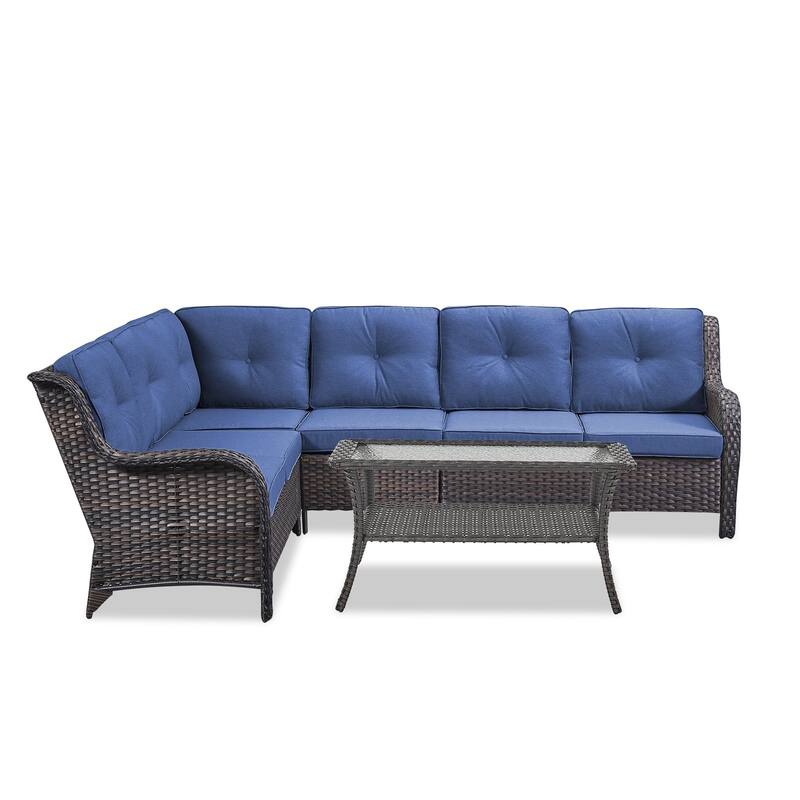 Outdoor Conversation Sets 2 Sectional Sofa Furniture