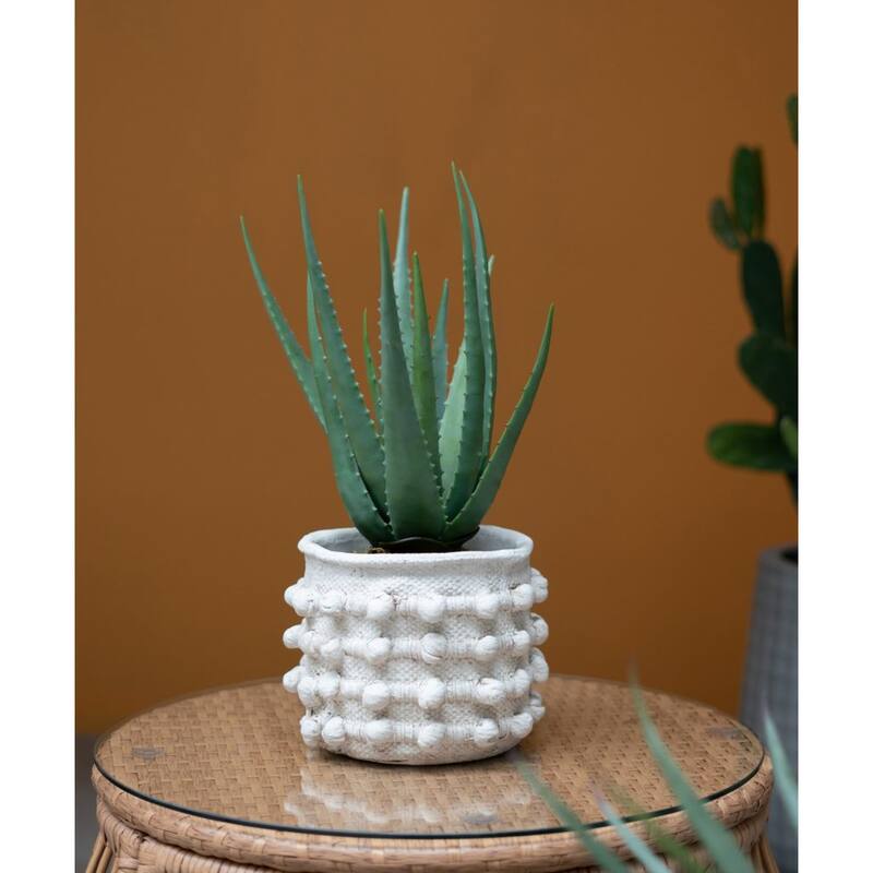 Pom Pom Cement Planters - 13.75" - 2ct
