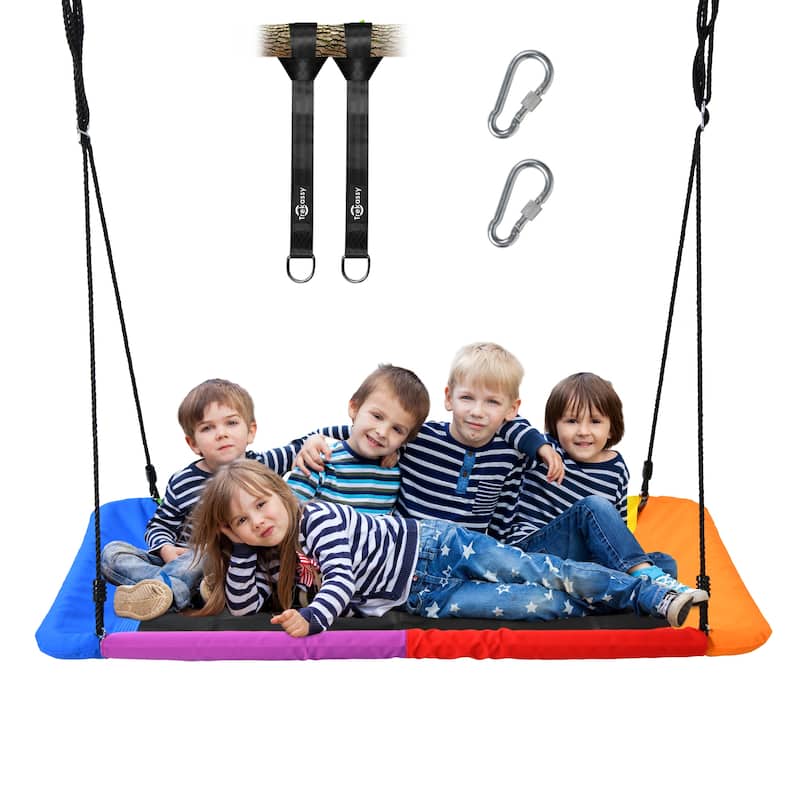 700lb Rectangle 60" Platform Tree Swing for Kids and Adults