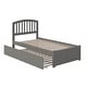 preview thumbnail 23 of 84, Richmond Solid Wood Platform Bed with Footboard & Twin XL Trundle