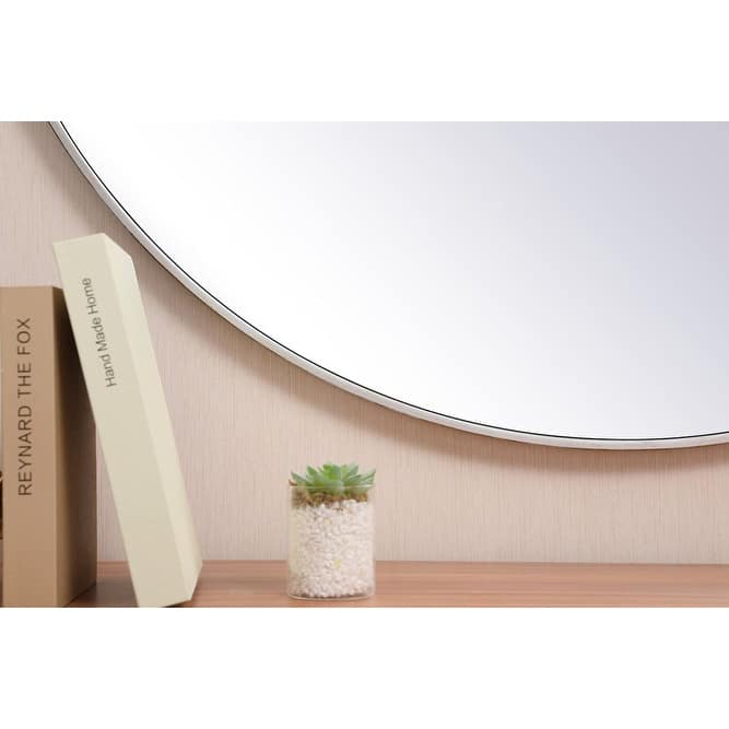 Elegant Lighting Eternity 45" Diameter Circular Beveled Metal Framed