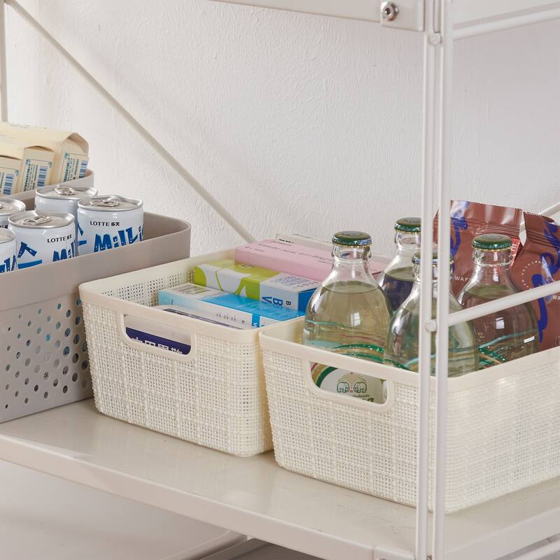 HANAMYA Lidded Storage Bin Organizer | Storage Organizing Container
