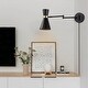 preview thumbnail 2 of 4, Industrial Plug in Swing Arm Black Gold Wall Lamp, Vintage Metal Rustic Retro Adjustable Hanging Light for Bedroom Living Room