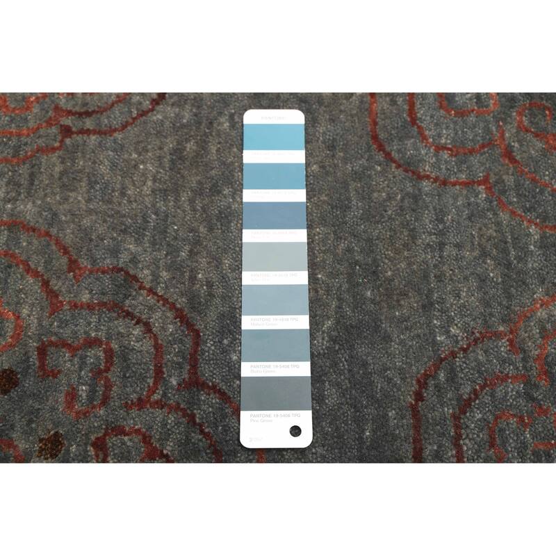 ECARPETGALLERY Hand-knotted Legacy Teal Silk, Wool Rug - 7'10 x 9'6