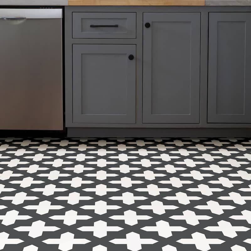 FloorPops Nordic Peel & Stick Floor Tiles - 60-in x 24-in