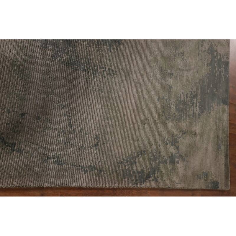 Striped / Abstract Oriental Area Rug Handmade Wool Carpet - 6'0"x 9'1"
