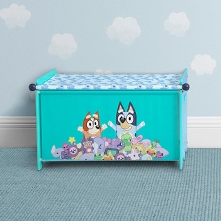 Delta Children Bluey Toy Box with Retractable Fabric Top