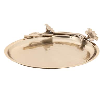 Elegance Eldora Oval Tray - Satin Gold