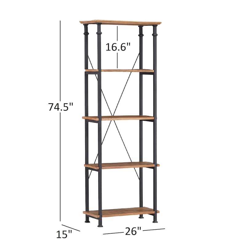 Myra Vintage Industrial Modern Rustic 3-piece TV Stand Set by iNSPIRE Q Classic