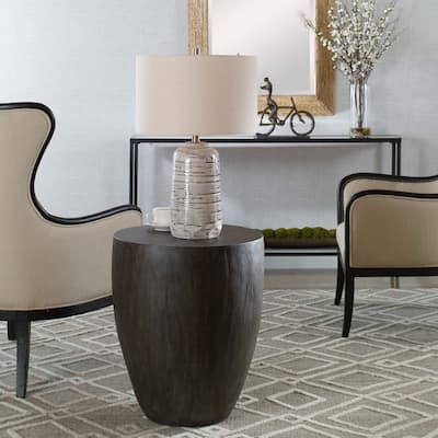 Solid Wooden Round End Table - 24"