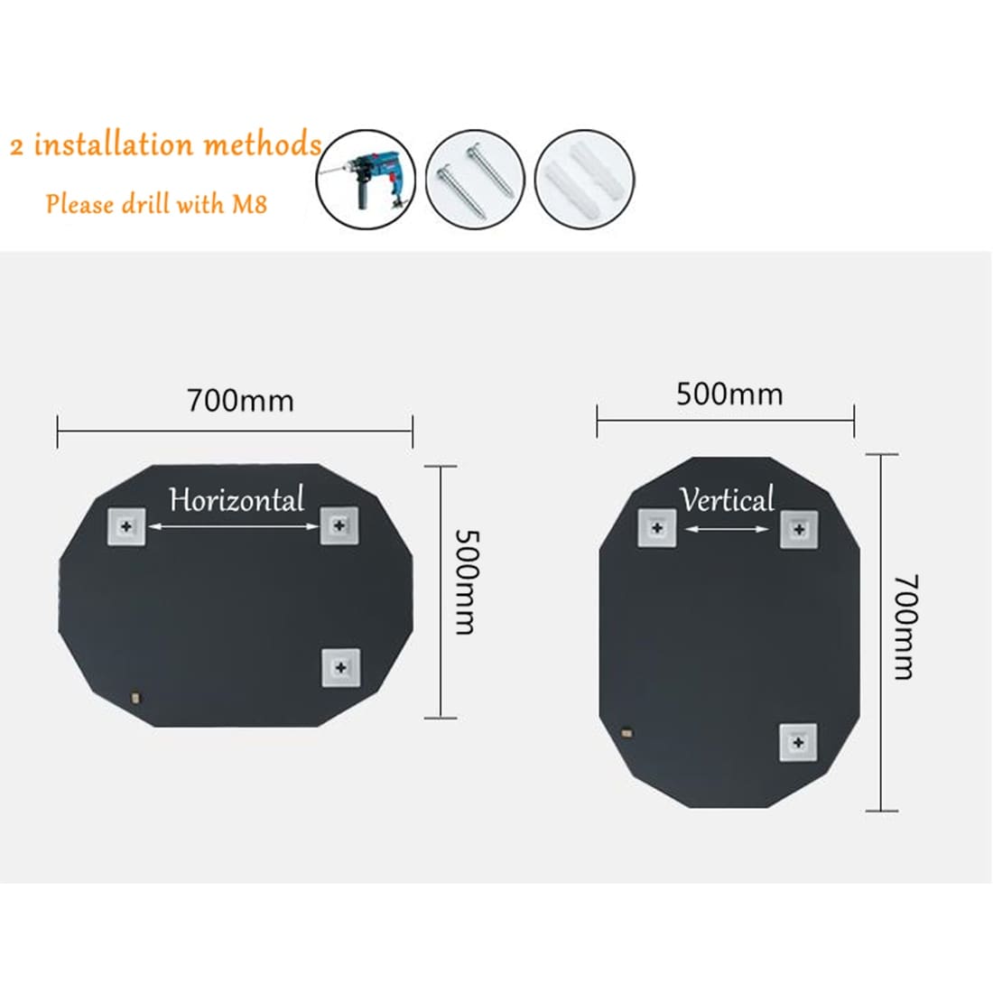 Single Beveled Edge Bathroom Vanity Mirror | Stylish Design