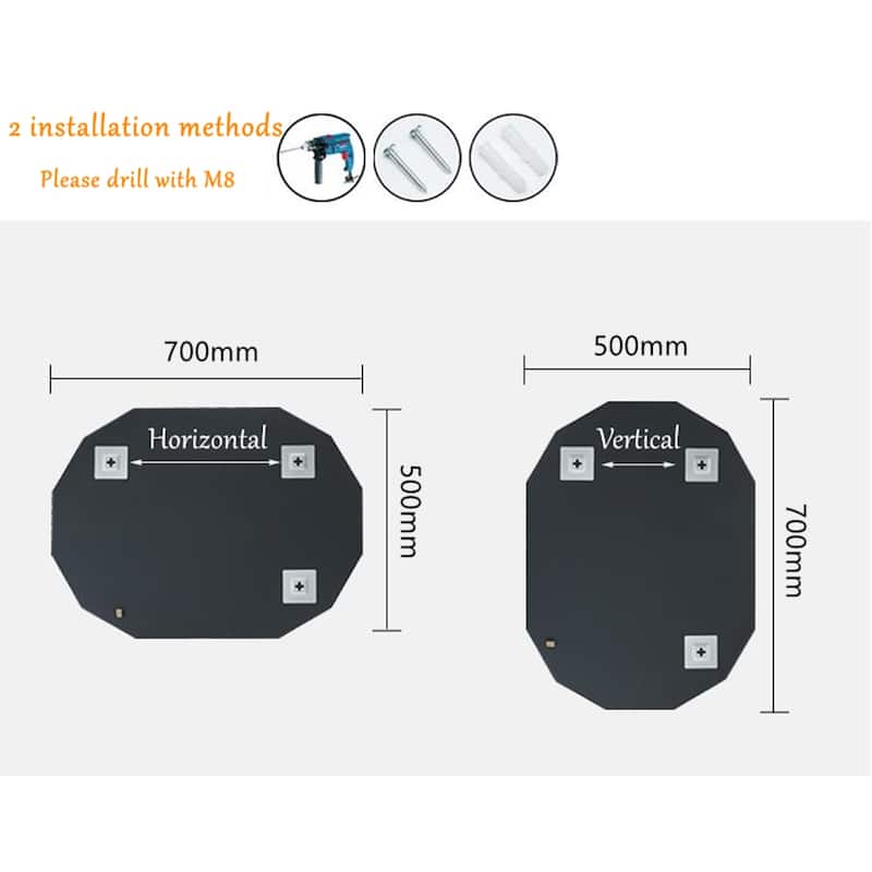 Single Beveled Edge Bathroom Wall Vanity Mirror