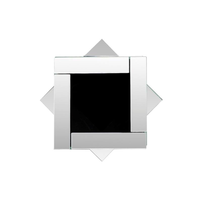 27.75" Square Glass Floor Vase