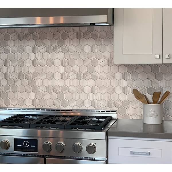 Apollo Tile Beige 10-in x 12-in Matte Porcelain Hexagon Patterned Floor and Wall Tile (4.015-sq. ft/ Carton)