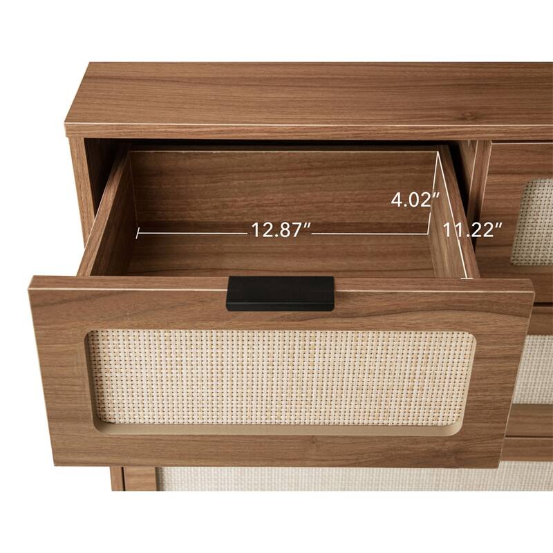 5 Drawer Cabinet, Accent Storage Cabinet, Suitable for Living Room, Bedroom, Dining Room, Study