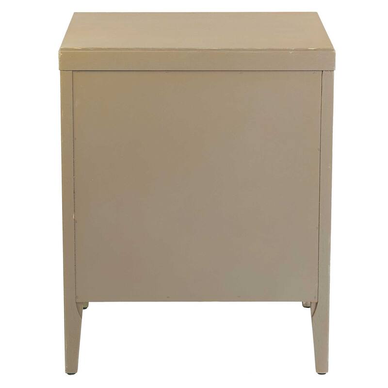 East at Main Painted Acacia Wood 3-Drawer Nightstand