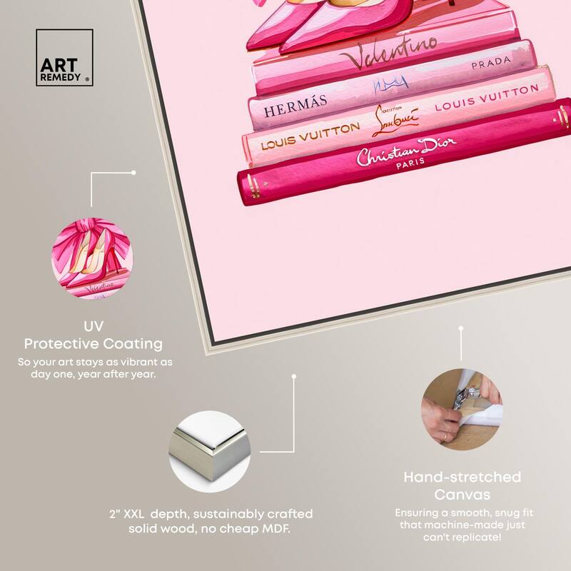 Roseate Runway Reads Canvas by Art Remedy