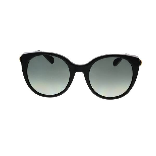 Shop Gucci Gg0369s 001 Black Cateye Sunglasses 54 22 145