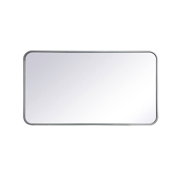Ezra Soft Corner Metal Rectangular Mirror