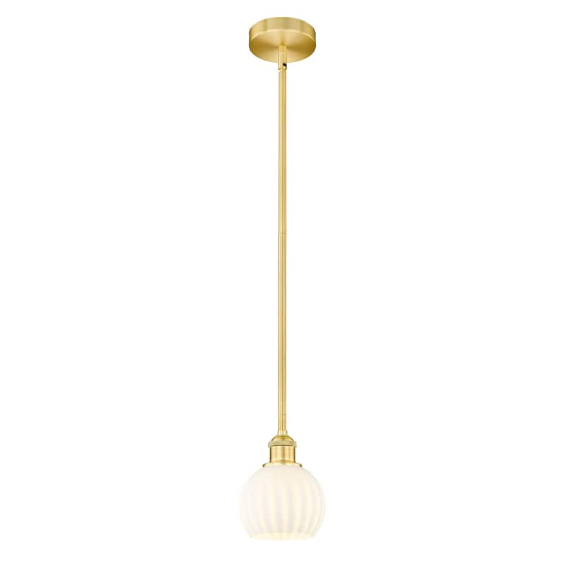 Innovations Lighting 616-1S 8 6 White Venetian Pendant White Venetian
