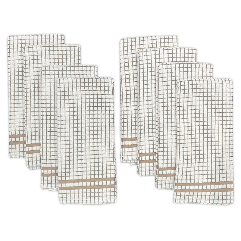 Hampton 8 Piece Kitchen Towel Set - Beige