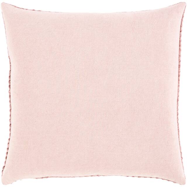 Whitley Faded Waffle Weave Cotton Throw Pillow