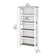 preview thumbnail 29 of 72, Bush Furniture Key West Tall 5 Shelf Bookcase with Adjustable Shelves