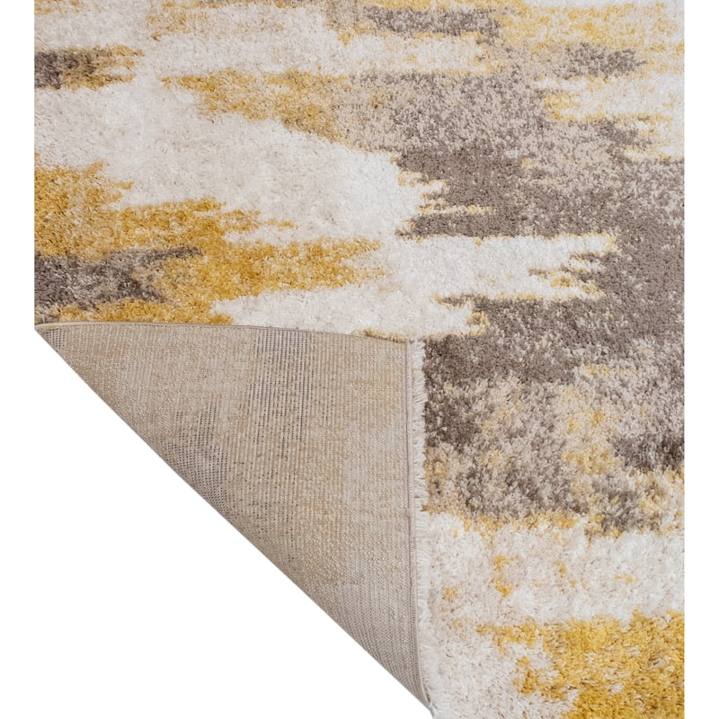 Noori Rug Lux Emma Casual Ikat Pattern 2-inch Thick Shag Rug